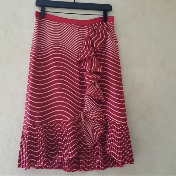 Tory Burch Opalina ruffled silk skirt size 6 NWT - Picture 3 of 7